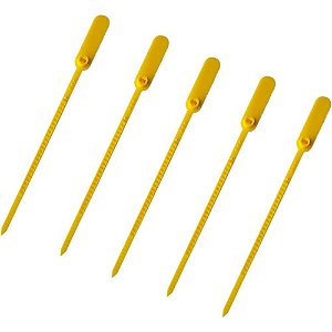 Lacre para malote amarela espinha de peixe 16cm. - tykheplas (pct.c/100)