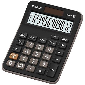 Calculadora de mesa 12 dig. preta solar/bateria - casio (unidade)