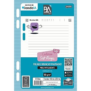 Refil para caderno soft rings college 40fls - jandaia (unidade)