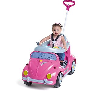 Veiculo para bebe 1300 fouks rosa c/som - calesita (unidade)