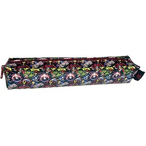 Estojo simples avengers 19,5x4x3,5cm - v.m.p. (unidade)