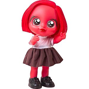 Boneca glow girls vermelha ruby - bee toys (unidade)
