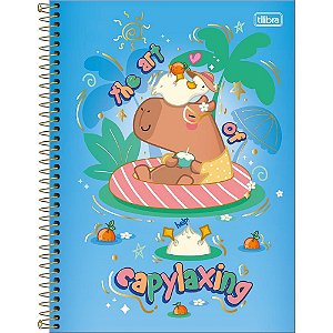Caderno 01x1 capa dura capivara capyclub 80fls - tilibra (pct.c/04)