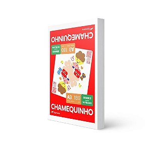 Papel sulfite a3 chamequinho 180gr - chamex (pct.c/50)