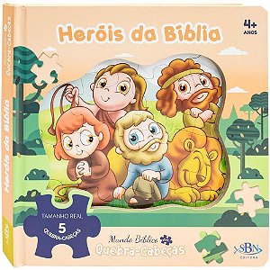 Livro quebra-cabeca herois da biblia 22,5x22,5 10p - todolivro (unidade)