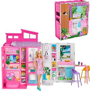 Barbie estate casa glam c/boneca - mattel (unidade)