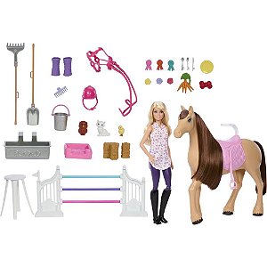Barbie entretenimento div.estabulo de cavalos c/bone - mattel (unidade)