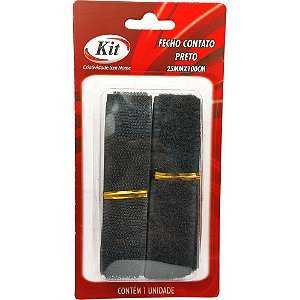 Velcro 25mmx100cm pt. - kit (cartela)