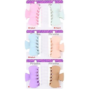 Acessorio para cabelo piranha classe candy 6cm (sortido) - make+ (pct.c/06)