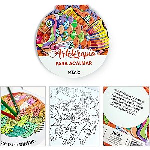 Livro de colorir arte terapia para acalmar 24pg - magic kids (unidade)