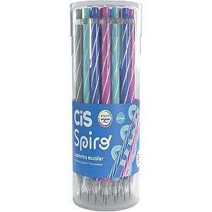Lapiseira 0.7mm cis spiro cores sortidas - sertic (pote-24)