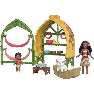 Boneca disney moana e simea c/acessorios - mattel (unidade)