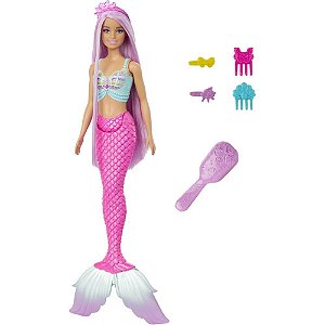 Barbie fantasy boneca sereia cabelo longo - mattel (unidade)