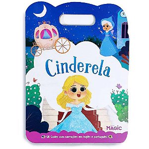 Livro infantil ilustrado bilingue cinderela 8pgs 27x20c - magic kids (unidade)