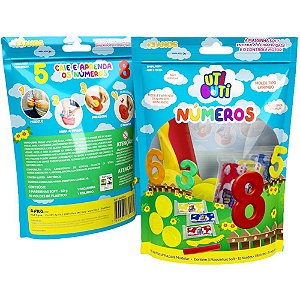 Massa para modelar criativa kit numeros utiguti 15pcs - canson (unidade)