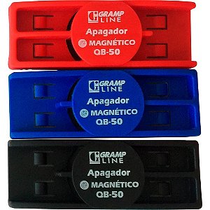 Apagador quadro branco magnetico qb-50 az/pt/vm - gramp line (unidade)