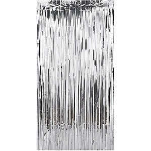 Artigo para decoracao cortina metaliz. prata 1x2m - make+ (unidade)
