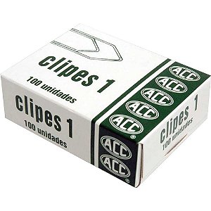 Clipe galvanizado aco 1/0 (0) 100 unidades - acc (pct.c/10)