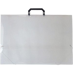 Maleta plastica com alca a3 cristal 23mm - acp (unidade)