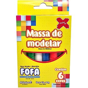 Massa para modelar fofa 06 cores 90g - make+ (pct.c/06)