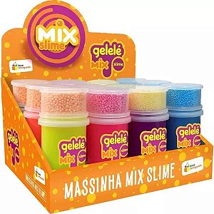 Slime gelele mix foam 153g - doce brinquedo (dp.c/12)