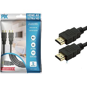 Cabo hdmi gold 2.0 4k hdr 19p 5m. - santana centro (unidade)