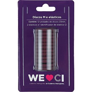 Caderno inteligente discos grande 31mm 12discos+elas.bord - caderno inteligente (kit)