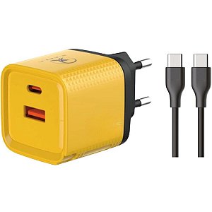 Carregador celular de parede turbo pd usb c/cabo - flex (unidade)