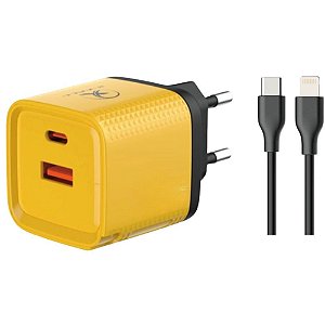 Carregador celular de parede turbo pd usb c/cabo - flex (unidade)