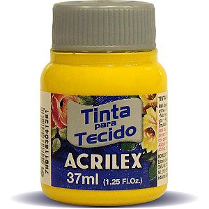 Tinta para tecido fosca 37ml amarelo ouro - acrilex (duzia)
