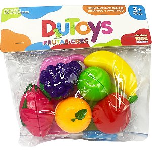 Brincando de casinha frutas crec 9pcs (s) - toy mix (unidade)