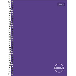 Caderno 01x1 capa dura zoom+ 96fls. roxo - tilibra (pct.c/04)