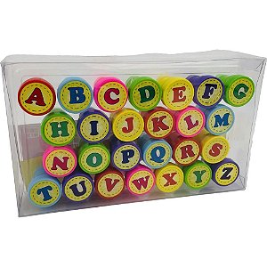 Carimbo pedagogico alfabeto 26 pecas - toy mix (unidade)