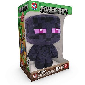 Pelucia minecraft enderman 16cm - estrela (unidade)