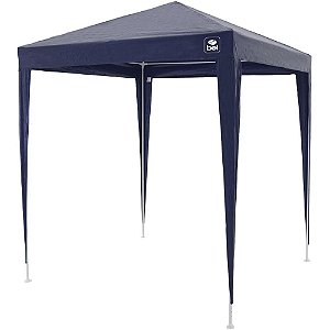Tenda gazebo 2x2m polietileno azul - bel (unidade)