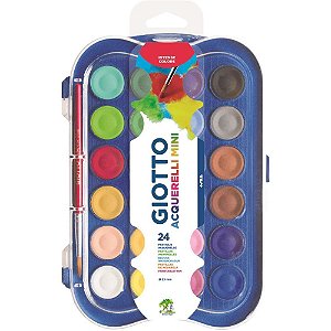 Aquarela escolar giotto mini 24cores 23mm - canson (unidade)