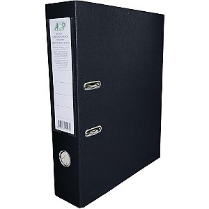 Pasta registradora oficio larga preta 75mm - acp (unidade)