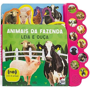 Livro sonoro animais 27x28cm 10 sons 10pg - todolivro (unidade)