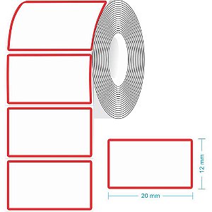 Etiqueta para preco tr-1 20x12mm c/1660 etiquetas - grespan (rolo)