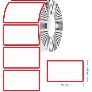 Etiqueta para preco tr-2 25x15mm c/1330 etiquetas - grespan (rolo)