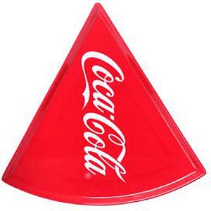 Prato plastico coca-cola p/ pizza vermel 22cm - western (unidade)