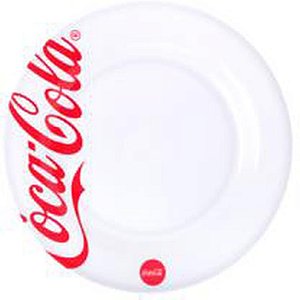 Prato plastico coca-cola redend. raso br 25cm - western (unidade)