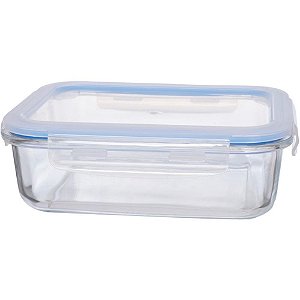 Pote de vidro hermetico retangular 1,05l - western (unidade)