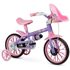 Bicicleta infantil aro 12 minnie - nathor (unidade)