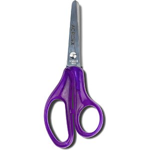 Tesoura escolar cores sortidas - acrilex (cx.c/24)