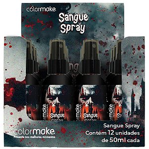 Pintura facial sangue spray artificial 60ml. - colormake (dp.c/12)