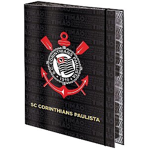 Fichario cartonado corinthians univ.c/elast. 48f - dac (unidade)