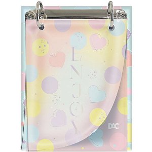 Fichario mini enjoy vertical 2 arg.80f - dac (unidade)