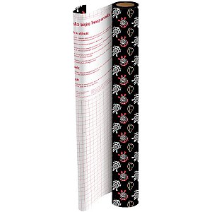 Plastico adesivo 45cmx10m corinthians pp 0,08mm - dac (rolo)