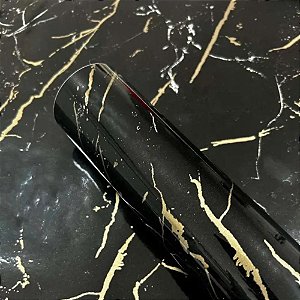 Contact decorado 45cmx10m nero marquina brilho - contact (rolo)